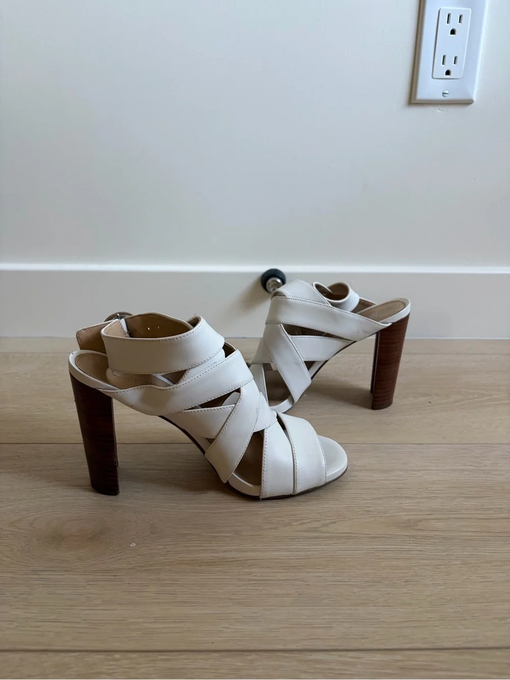 Michael Kors White Strappy High Heels